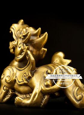 雄狮雕塑工厂铜貔貅摆件客厅家居装饰品黄铜工艺礼品