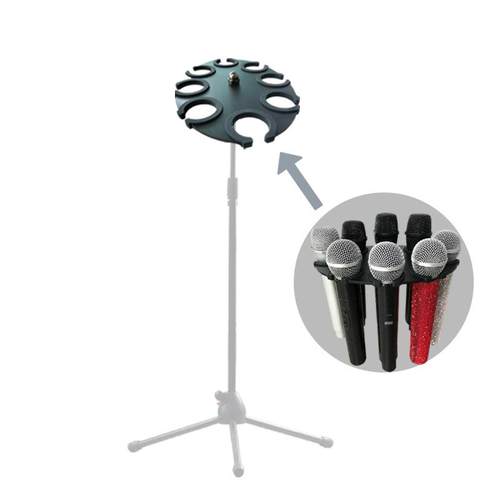 麦克风收纳支架托盘多功能有线无线舞台话筒防震架多麦克风支架盘 - 图2