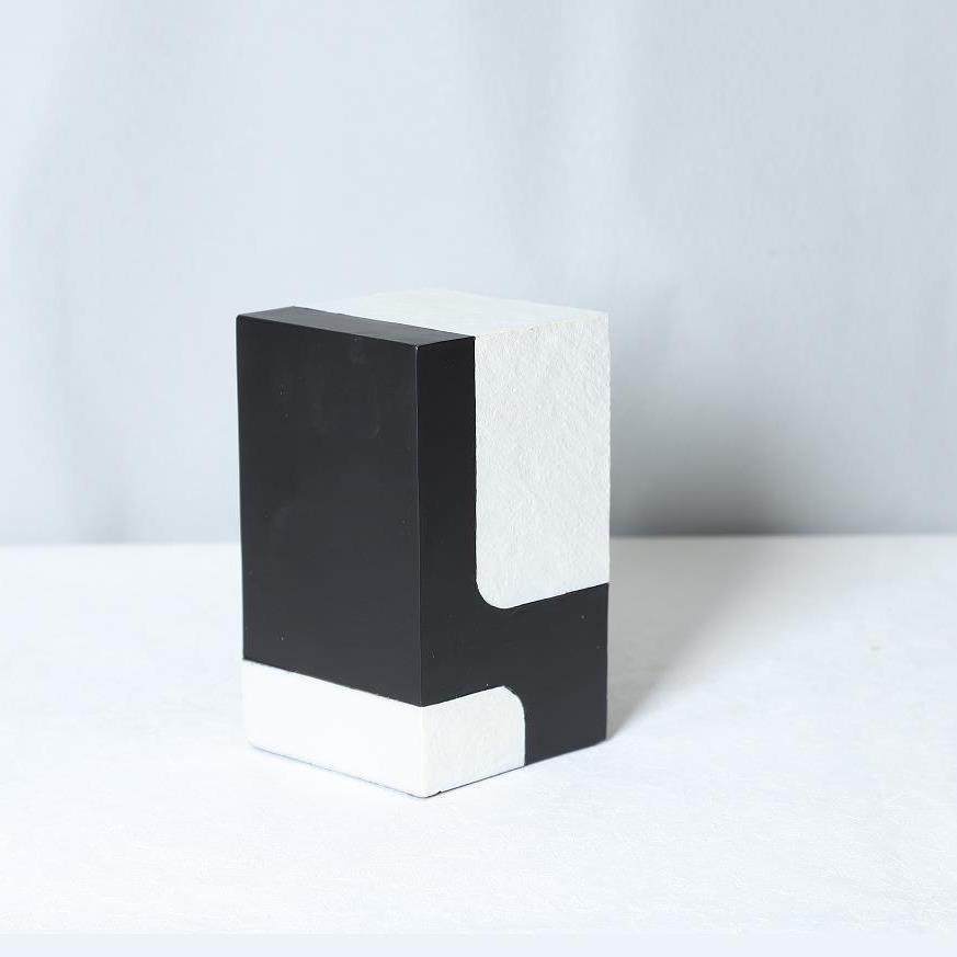 创意极简黑白方块拼色几何树脂摆件样板房书房电视柜诧寂桌面摆件,淘宝优惠券,粉丝福利购,淘宝优惠卷