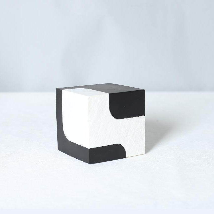 创意极简黑白方块拼色几何树脂摆件样板房书房电视柜诧寂桌面摆件,淘宝优惠券,粉丝福利购,淘宝优惠卷
