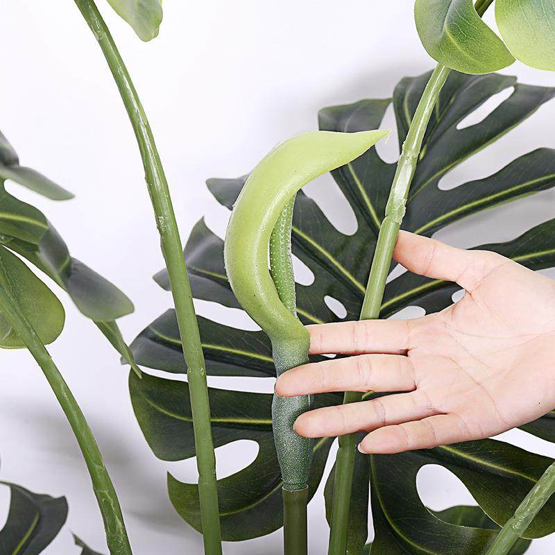 北欧仿真阔叶龟背大型绿植盆栽室内假树仿真树客厅造景橱落地摆设,淘宝优惠券,粉丝福利购,淘宝优惠卷