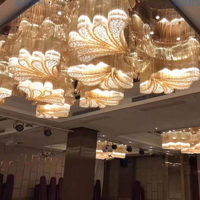 别墅灯酒店大堂吊灯宴厅水灯吊具大型工程非标灯售680楼部晶沙盘,淘宝优惠券,粉丝福利购,淘宝优惠卷