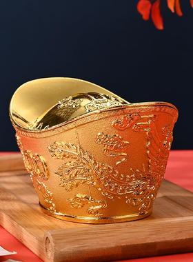 现钱007货金元宝存罐龙凤元宝家迁居开业乔面招财礼品摆件桌定制