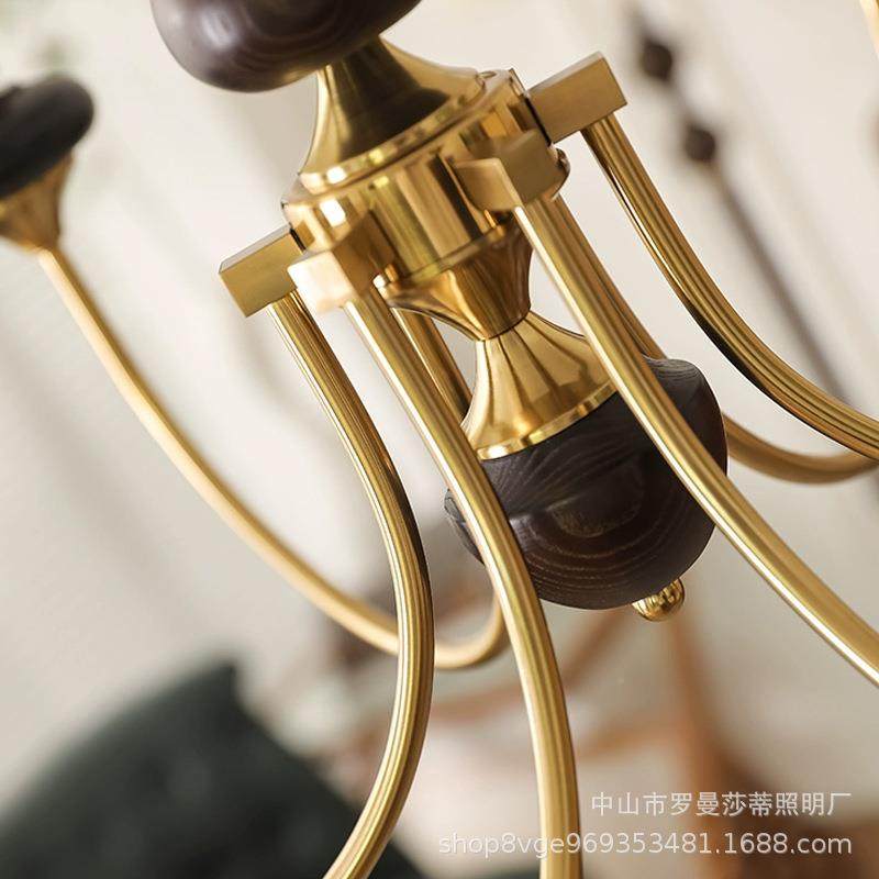 法古式中古客厅866吊灯美t式复vinage大厅木主灯胡桃高级感灯具,淘宝优惠券,粉丝福利购,淘宝优惠卷
