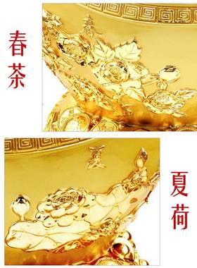 金宝元铺存钱罐件招财家居客摆厅中四季发财式装饰收银台摆设开业