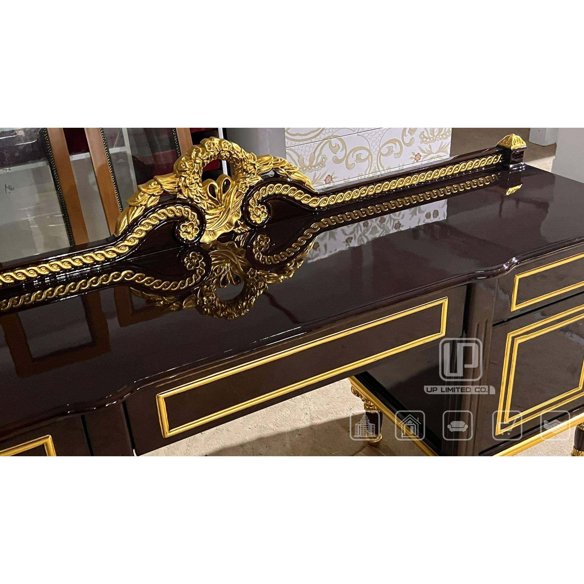 欧式新古典实木雕刻主卧化妆桌法式风格书房办公桌储物柜别墅家具,淘宝优惠券,粉丝福利购,淘宝优惠卷