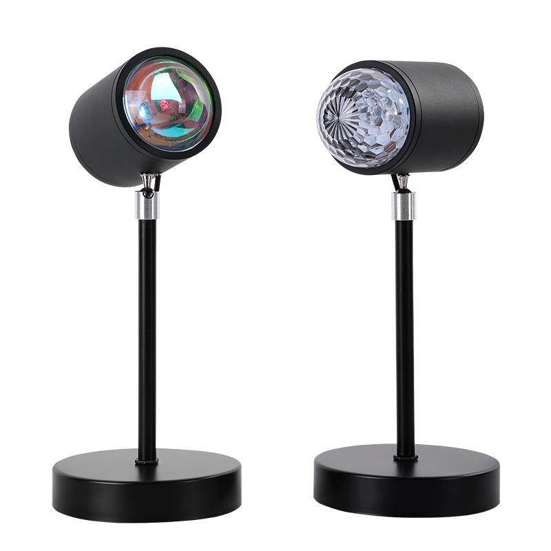 USB落地水波纹氛围灯网红双头日落灯客厅卧室背景装饰小夜灯,淘宝优惠券,粉丝福利购,淘宝优惠卷