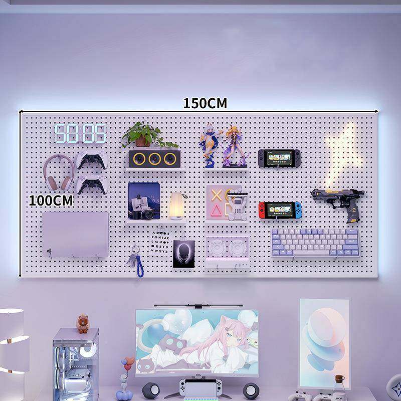 工整具无品牌/墙洞洞挂板收纳架子墙上置物冲孔板五金板不锈架钢,淘宝优惠券,粉丝福利购,淘宝优惠卷