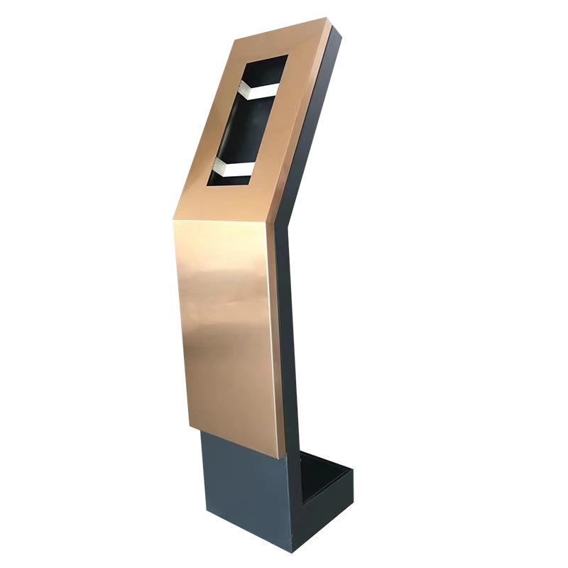 Community building intercom access control column fingerprint machine access control column vertical face attendance machine punch card machine bracket