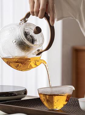 电陶炉嵌入式一体煮茶器两用蒸茶玻璃泡茶壶普洱茶红茶专用煮茶器