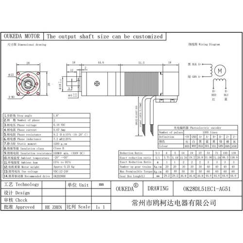 Nema11Closed-loopGearedStepper28mmEncoder1000CPR - 图2