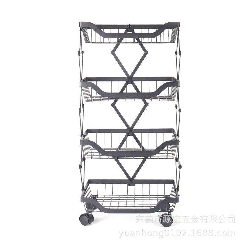 厨置物架折果叠用落地水篮可移动蔬菜收纳架家用厨房品无品牌/房,淘宝优惠券,粉丝福利购,淘宝优惠卷