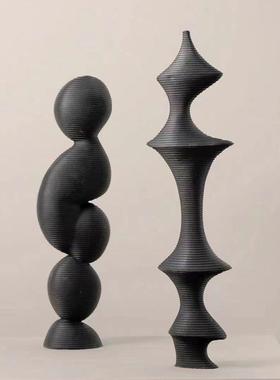 简约现几代抽象术艺雕CPM塑何树脂摆件摆家居样板房售楼处装饰桌