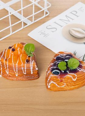 仿真面包创意教水果料理QS-204面包模冰型箱贴家居摆窗设橱展摄影