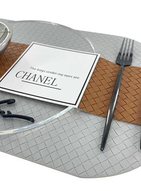 简约轻奢餐西656具套装样板装饰餐盘摆件间样装板房餐盘餐桌软摆