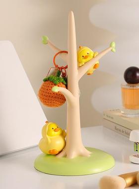 创意礼品抱抱鸭爬新爬架装品MM9083-3乔饰迁居入户玄关收摆纳树脂