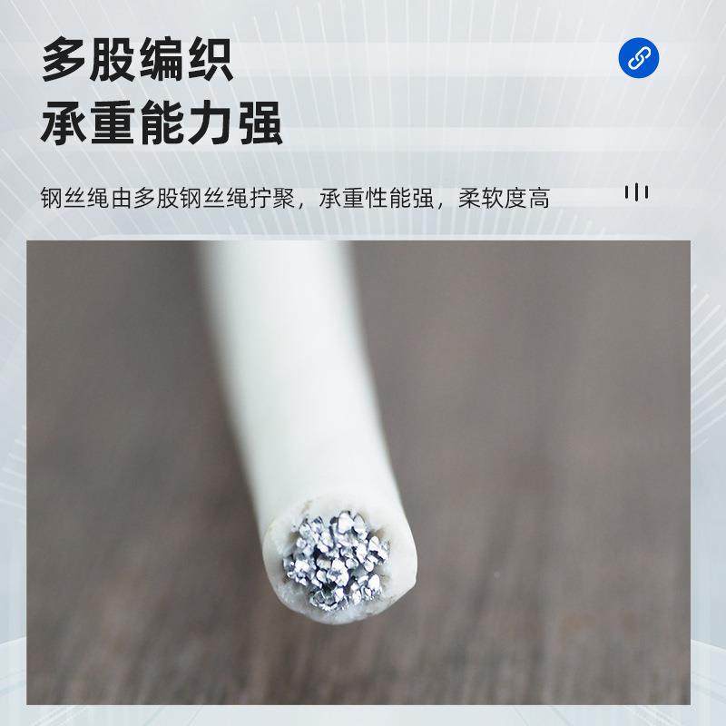 厂家直供热镀锌包塑钢丝安绳网球拉线全绳8场防锈包胶丝绳钢现货,淘宝优惠券,粉丝福利购,淘宝优惠卷