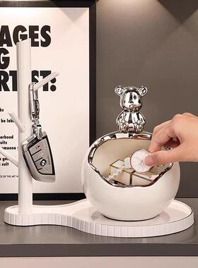 暴力AL100268品熊入户玄礼关摆件钥匙收纳进门口鞋柜客厅装饰乔门
