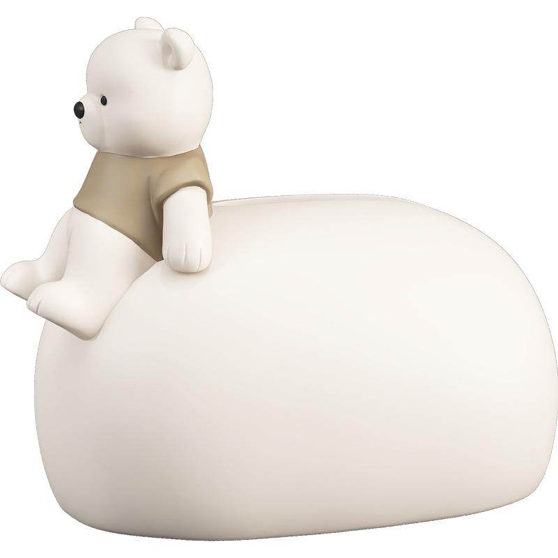 奶油风家用抽纸盒家居饰品餐桌纸巾盒轻奢网红熊客厅桌面茶几餐巾,淘宝优惠券,粉丝福利购,淘宝优惠卷