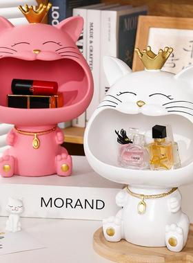 装关猫入户门口玄钥匙收纳客厅家居饰品摆件鞋UYV柜乔迁礼新居物