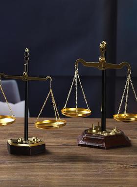 古怀旧公老复式手工铁艺天平律师正公平秤店窗铺橱玄关装饰7127L