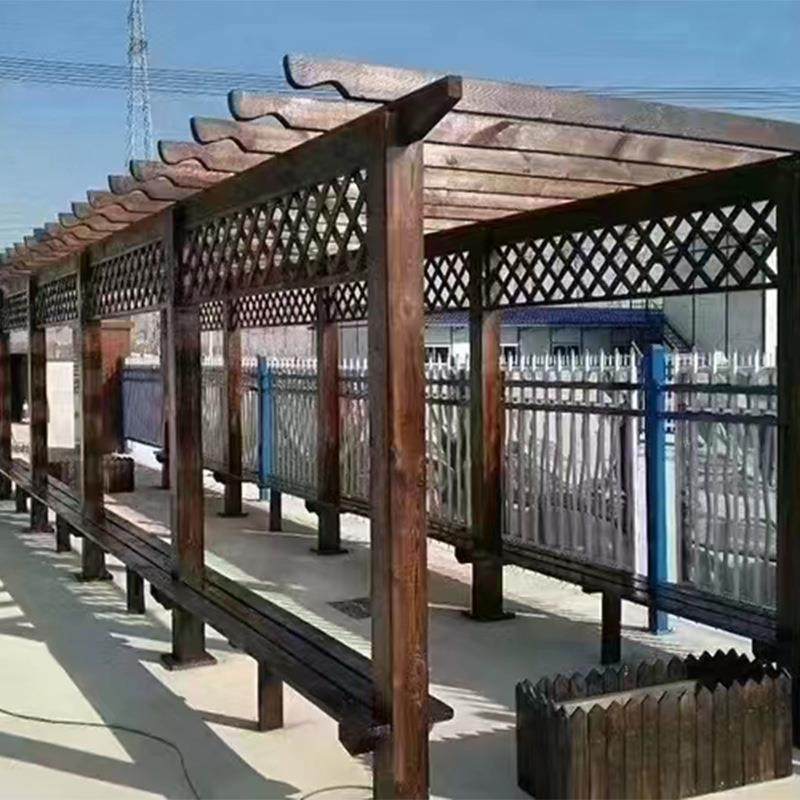 凉亭葡萄架休闲仿古制定防腐木廊架公园庭院亭子户外花架实木木质,淘宝优惠券,粉丝福利购,淘宝优惠卷