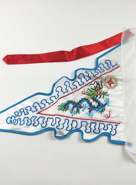 斗旗道令旗用品小字号齿边五小号齿边龙旗布双面刺绣旗