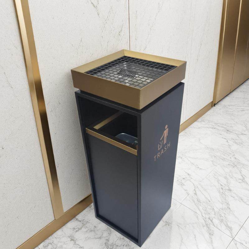 不锈钢烟梯垃圾桶带烟灰缸一商体用高端售楼部写字zhongren楼电口,淘宝优惠券,粉丝福利购,淘宝优惠卷