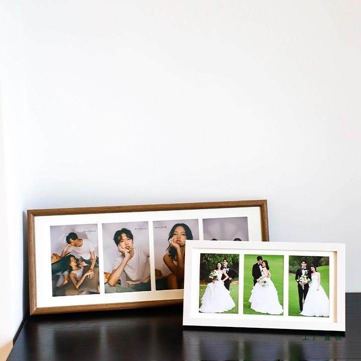 实摆F98HHH7H木艺术情侣亲子来片定台制相框三连拍宫格照照片画框,淘宝优惠券,粉丝福利购,淘宝优惠卷