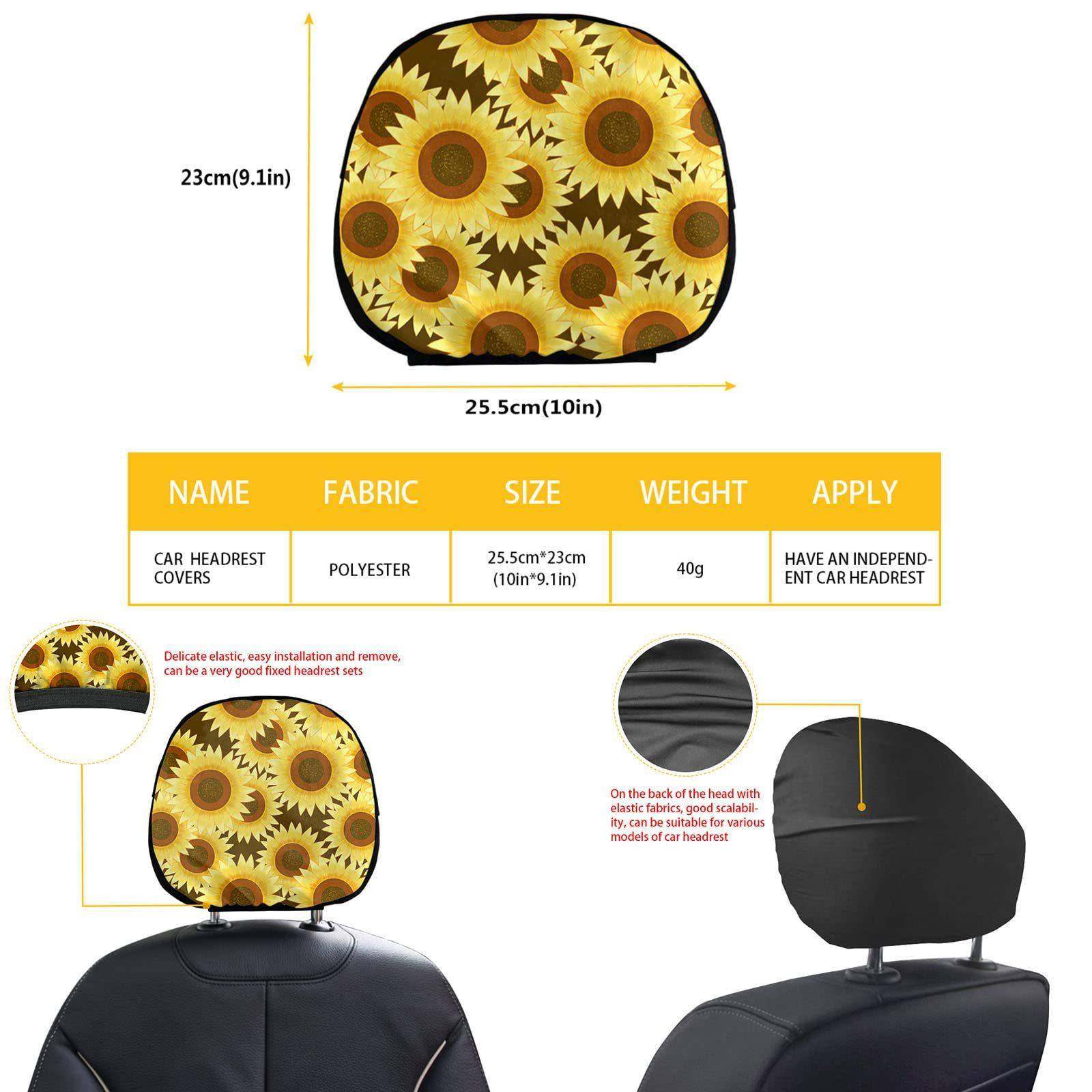 蘑菇和花朵印花汽车座椅套装汽车方向盘套座椅钥匙套扶手垫定制,淘宝优惠券,粉丝福利购,淘宝优惠卷