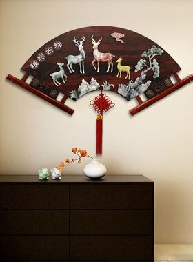 客厅装饰画沙发电视背景墙壁画餐厅卧室玄关过道走廊实木玉雕挂画