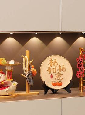 大肚QH0813-2招财户猫玄钥关收纳摆件客厅入门口鞋柜装饰品匙乔迁