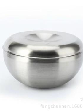 用餐饭具34双层不碗锈钢保温隔IFL热钵0出家人斋钵僧人吃用钵袋