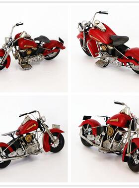 托复古摩车摆件创意家居客酒柜书架电视柜面装饰品玄厅关888桌工