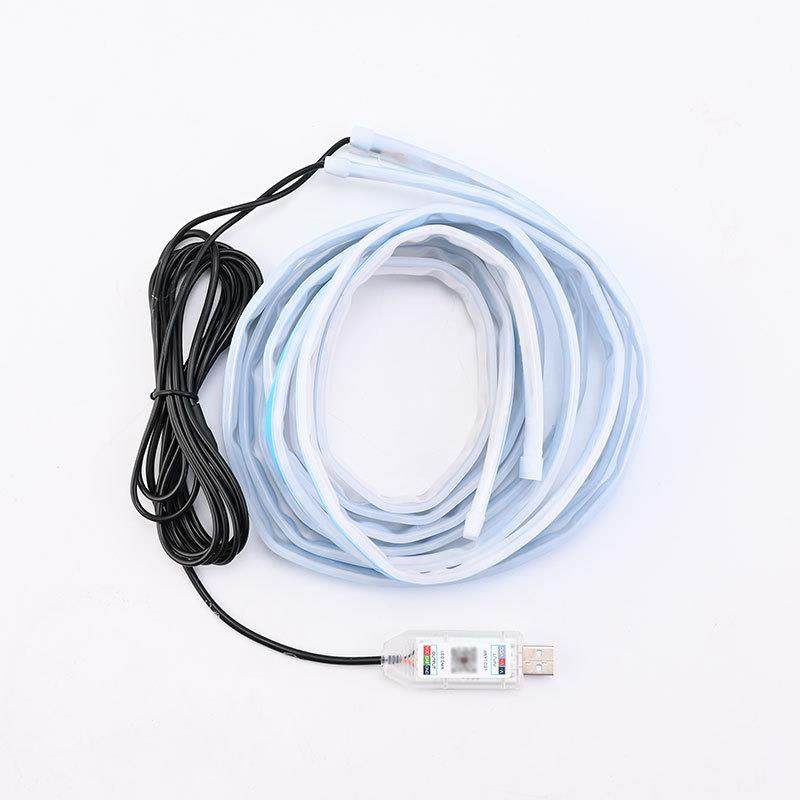 幻彩车门流光灯LED七彩跑马灯侧裙氛围警示灯USB免破线改装饰灯条,淘宝优惠券,粉丝福利购,淘宝优惠卷