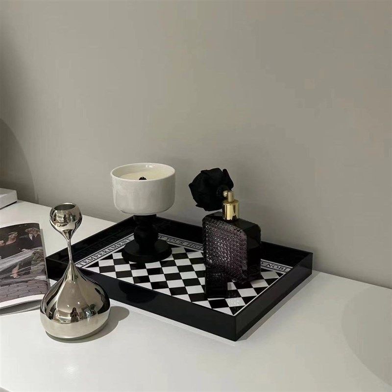 轻奢亚克力杯子收纳托盘香薰收纳置物架民宿酒店浴室洗手台收纳盘,淘宝优惠券,粉丝福利购,淘宝优惠卷