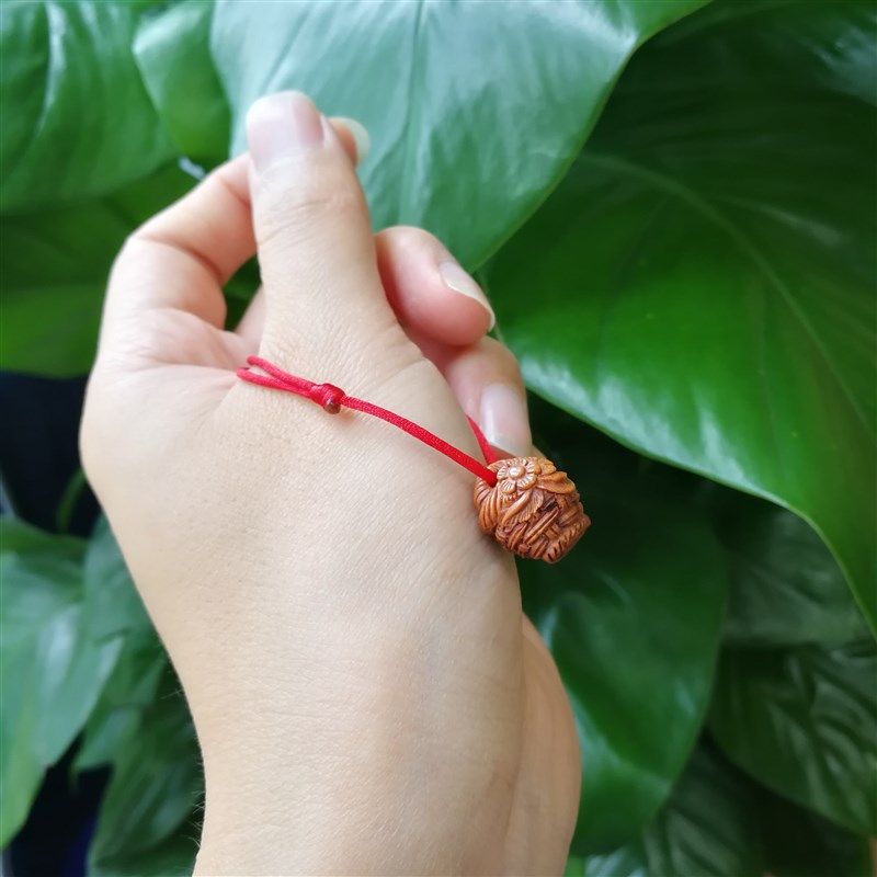 桃篮花篮桃核野生手工雕刻红绳可调节节日新年礼物花朵动物植物书,淘宝优惠券,粉丝福利购,淘宝优惠卷