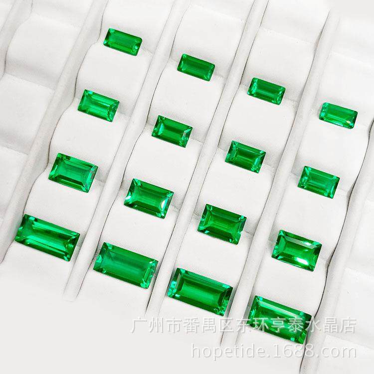 实验室水热法培育祖母绿再生长方形裸石现货供应可承接订,淘宝优惠券,粉丝福利购,淘宝优惠卷