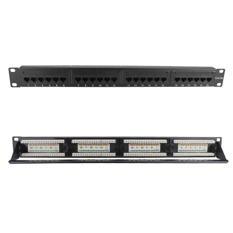 能事通YP6A2481网络配线架19寸超六类非屏蔽24口配线架CAT6A满配,淘宝优惠券,粉丝福利购,淘宝优惠卷