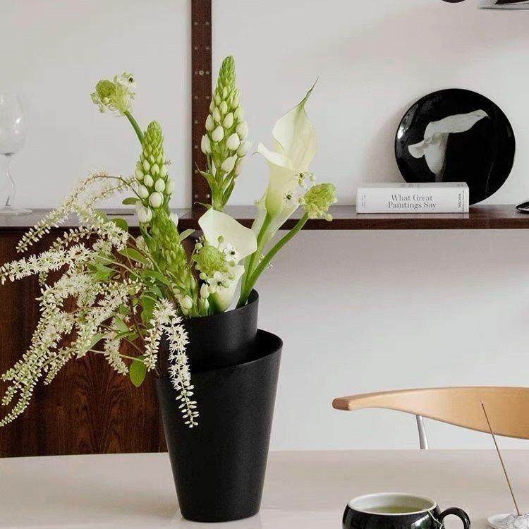 北欧简约树脂家用花瓶客厅餐厅花插鲜花花器卧室摆件专用花店花桶,淘宝优惠券,粉丝福利购,淘宝优惠卷
