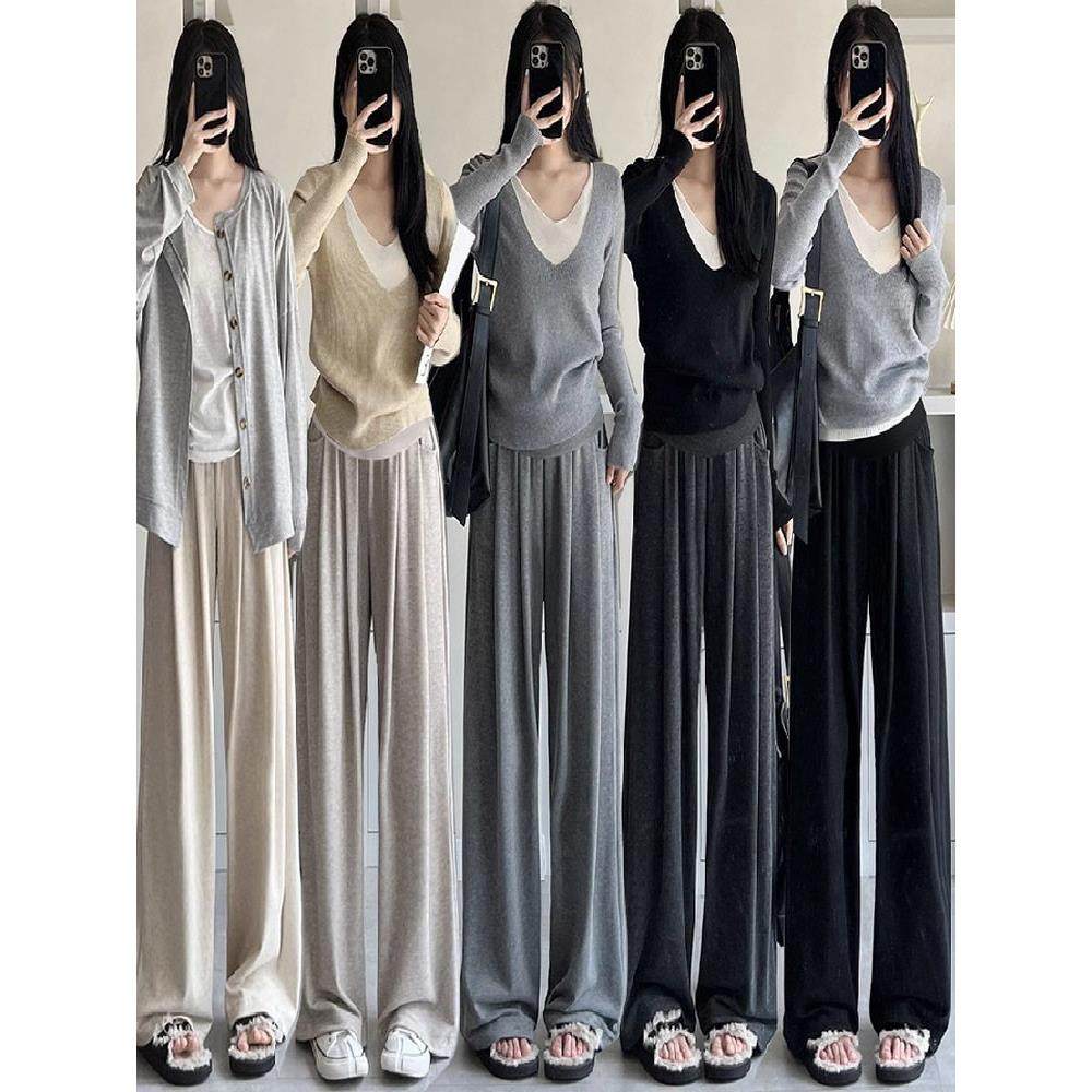 大码孕妇裤子2025秋冬新款外穿糯米裤300垂感休闲宽松阔腿裤200斤,淘宝优惠券,粉丝福利购,淘宝优惠卷