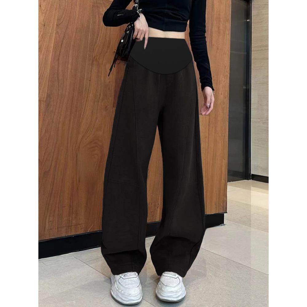 孕妇裤子春秋冬款外穿时尚大码休闲阔腿托腹灰色山本镰刀弯腿裤子,淘宝优惠券,粉丝福利购,淘宝优惠卷