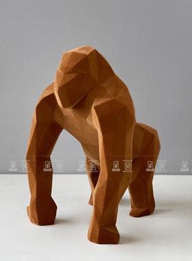 FQL现代简绒面猩猩小泰约山装饰样板房楼处酒售店客酒柜软厅装工