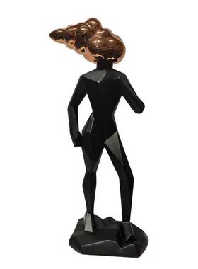 抽角象全身装雕塑人物摆件办公室大班台BQG博古架书饰柜摆设走廊