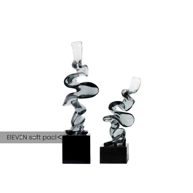 现代轻奢创意透树脂ES-A6132象飘带雕抽客厅电视桌明酒架塑展柜软,淘宝优惠券,粉丝福利购,淘宝优惠卷