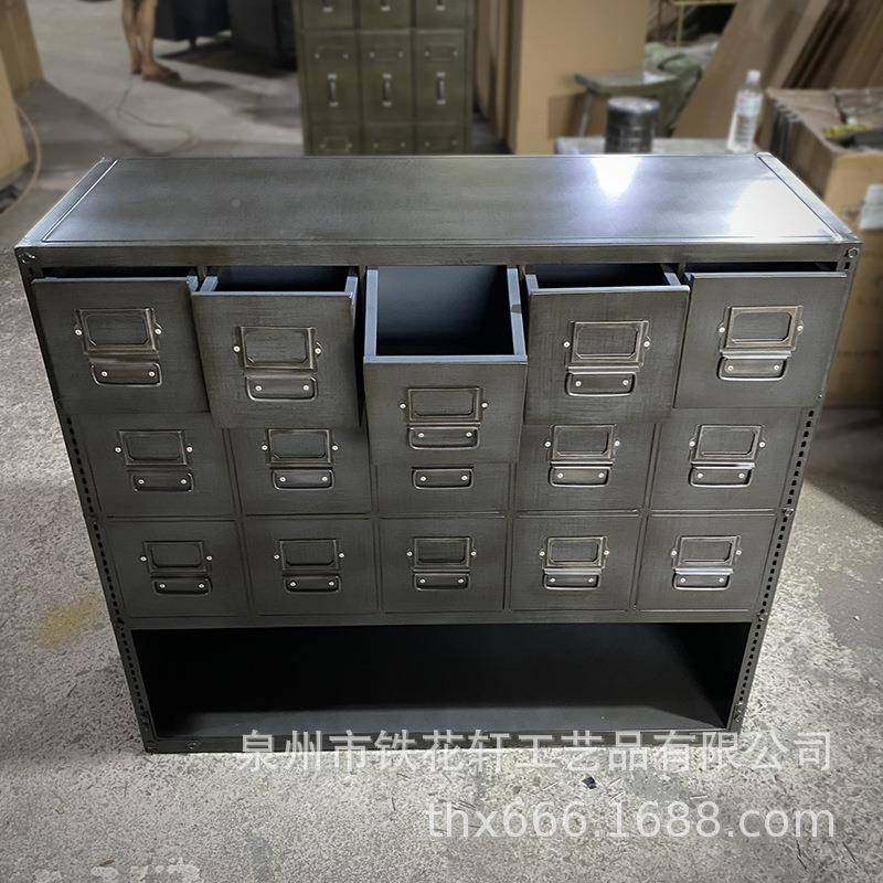 屉业风铁艺斗柜抽柜储工柜美式乡村lo0ft靠墙玄关柜收纳柜置物物,淘宝优惠券,粉丝福利购,淘宝优惠卷