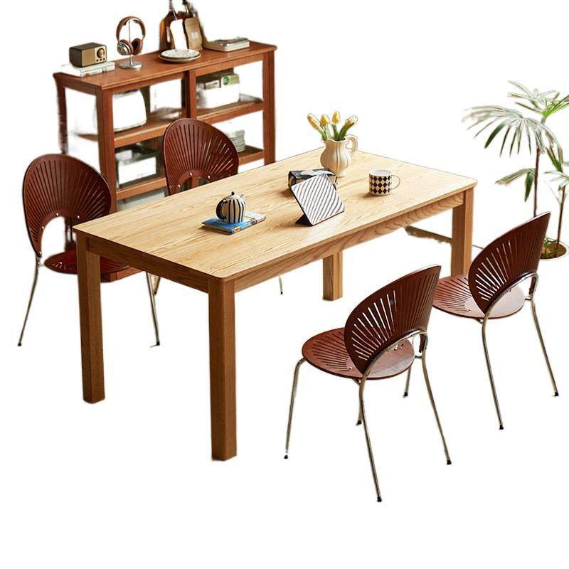 实木餐椅贝壳椅用简约靠桌背家餐椅子复古实木贝壳中古茶轻奢感木,淘宝优惠券,粉丝福利购,淘宝优惠卷