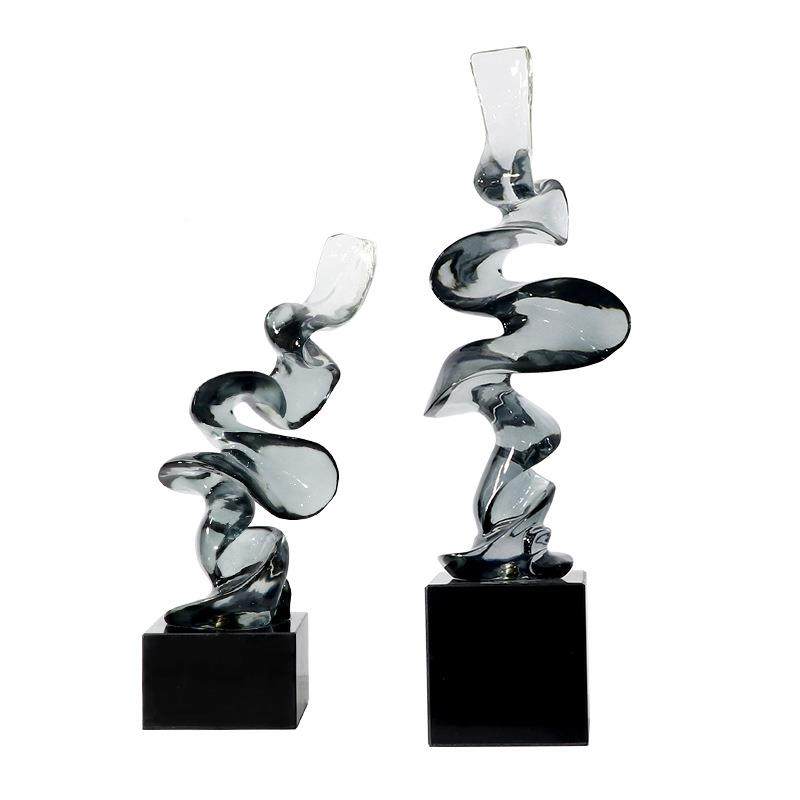 现代轻奢创意透树脂ES-A6132象飘带雕抽客厅电视桌明酒架塑展柜软,淘宝优惠券,粉丝福利购,淘宝优惠卷