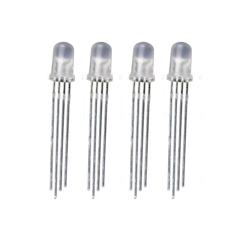 f5/5mm圆头四脚雾状全彩发光二极管RGB共阴共阳led指示灯珠厂超亮,淘宝优惠券,粉丝福利购,淘宝优惠卷