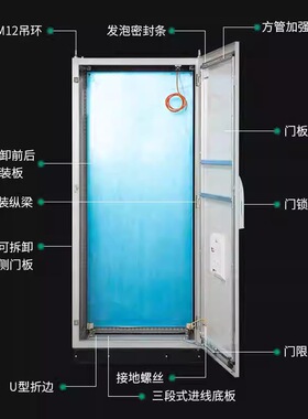 仿威图工业电气高低压网络机柜电控柜配电柜拼装桌控制柜电箱